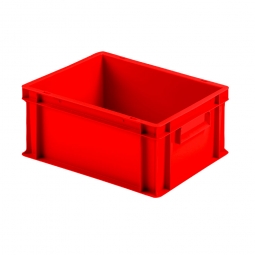 Euro-Geschirrkasten mit 2 Griffleisten, PP, LxBxH 400x300x175 mm, 16 Liter, rot