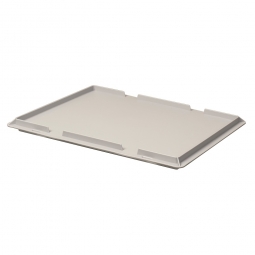 Auflagedeckel für Euro-Stapelbehälter, LxB 400x300 mm, grau