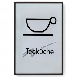 Türschild "Rom", schwarzbraun RAL 8022, 215x300 mm, DIN A4