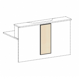 Design-Blende für Empfangstheke 