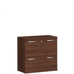 Hängeregistraturschrank PRO, 2OH, Nussbaum, BxTxH 800x425x768 mm