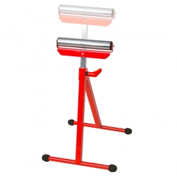 Klappbarer Rollenbock, Tragkraft 60 kg, BxT 435x490 mm, Tragrolle verzinkt, Ø 48 mm