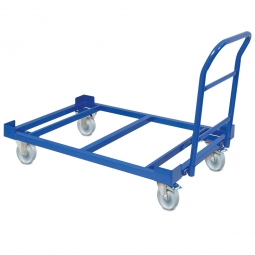 Fahrwagen für Auffangwannen aus Kunststoff, Ladefläche LxB 1210x810 mm