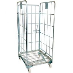 Nestbarer Metall-Rollwagen 3-seitig, LxBxH 800x700x1665 mm