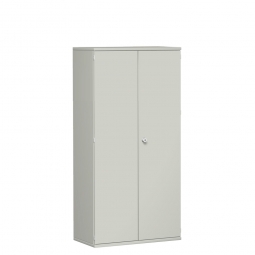 Flügeltürenschrank PRO, 5 Ordnerhöhen, lichtgrau, BxTxH 1200x425x1920 mm
