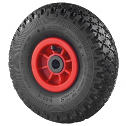 Luftrad mit Stollenprofil, Rad-ØxB 260x85 mm, Nabenlänge 60 mm, Tragkraft 100 kg