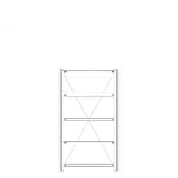 Hygieneregal, Hygienic-Beschichtung, BxTxH 1060x535x2000 mm, 5 Böden