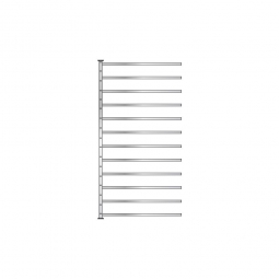 Fächer-Steck-Anbauregal, BxTxH 1035x315x2000 mm, mit 12 Fachböden