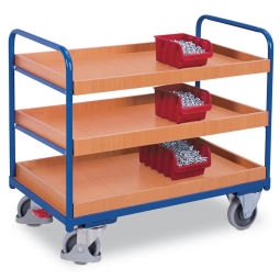 Etagenwagen mit 3 Tabletts, LxBxH 910x500x990 mm, Tragkraft 250 kg