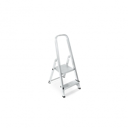 Alu-Bügelleiter mit 2 Stufen, Standhöhe 346 mm, Arbeitshöhe bis 2346 mm, Gewicht 2,6 kg