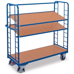 Etagenwagen mit 3 Böden, LxBxH 1805x650x1575 mm, Tragkraft 400 kg