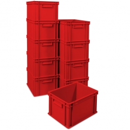 10x Euro-Stapelbehälter 400x300x235 mm, rot