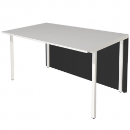Anbautisch zu Theken-Grundmodul "CLASSIC" BxTxH 1350 x 820 x 750 mm, anthrazit/weiß