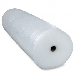 PE-Luftpolsterfolie, extra reißfest, LxB 100 m x 2000 mm, Stärke 50 mµ, 2-Schicht-Folie, transparent
