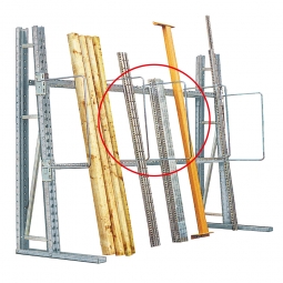 Mittelbügel für Vertikalregal, HxT 910x700 mm, Bügel-Ø 20 mm