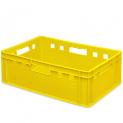 Euro Stapelbehälter E2, LxBxH 600x400x200 mm, PE-HD, 40 Liter, gelb