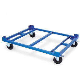 Fahrgestell für Paletten und Behälter, Ladefläche LxBxH 1210x1010x275 mm, Tragkraft 1000 kg, Rad-ØxB 200x50 mm, Elastic-Vollgummi-Reifen