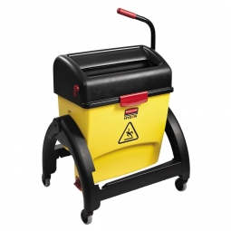 Nasswisch-Reinigungswagen mit Filter- und Wringvorrichtung, Kapazität 15 Liter, BxTxH 609x533x914 mm