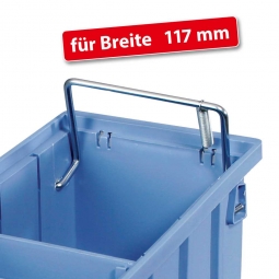Trage- und Sicherungsbügel für Regalkästen, FUTURA B 117 mm,  VE = 10 Stück