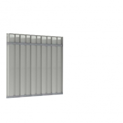 Trapezblech-Rückwand für universelle Überdachung, Breite 2145 mm