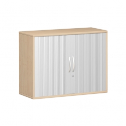 Querrollladenschrank PRO 2 Ordnerhöhen, Ahorn, BxTxH 1000x425x768 mm