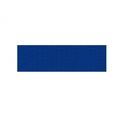 System-Schlitzplatte BxHxT 1500x450x18 mm, aus 1,25 mm Stahlblech, kunststoffbeschichtet in saphirblau