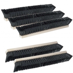 5x Saalbesen Rosshaar Spar-Set, Länge 1000 mm