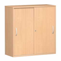 Schiebetürschrank PRO 3 Ordnerhöhen, Buche, 1200x1152x425 mm