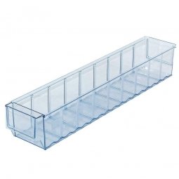 Klarsicht-Regalkasten, LxBxH 500x91x81 mm, Gewicht 300 g