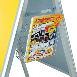 Draht-Prospektkorb, DIN A4 Format zum Einhängen