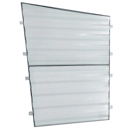 1x Trapezblech-Seitenwand, rechts, für universelle Überdachung TxH 2330x2250 mm