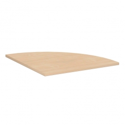 Viertelkreis-Verkettungsplatte 90° PREMIUM, Buche/Silber, BxT 800x800 mm