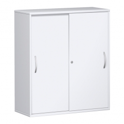 Schiebetürschrank PRO 3 Ordnerhöhen, weiß, BxHxT 1000x1152x425 mm