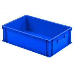 Euro-Geschirrkasten mit 2 Griffleisten, PP, LxBxH 600x400x175 mm, 35 Liter, blau