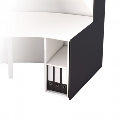 Stauraum-Einheit ohne Tür für Bogentheke "PREMIUM", BxTxH 300x600x735 mm