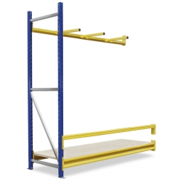 Vertikal-Anbauregal mit Unterteilungsarmen, BxTxH 1840x600x2000 mm, 3 Tragbalken