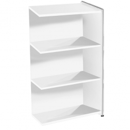Anbau-Highboard "FUTURE" BxTxH 780x380x1150 mm, weiß / Chrom