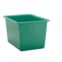 Rechteckbehälter aus GFK, Inhalt 700 Liter, grün, LxBxH 1320x970x810 mm, Gewicht 23 kg
