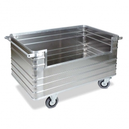 Transportwagen aus Leichtmetall, 945 Liter, LxBxH 1680x930x972 mm, Tragkraft 400 kg