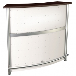 Messetheke mit Ablage-Ebene, BxTxH 1180x500x1150 mm