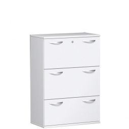Hängeregistraturschrank PRO, 3OH, weiß, BxTxH 800x425x1152 mm