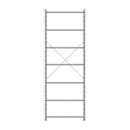Fachbodenregal Economy mit 7 böden, Stecksystem, BxTxH 1060x335x3000 mm, Tragkraft 330 kg/Boden, kunststoffbeschichtet