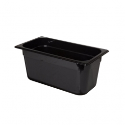 Gastronorm-Schale GN 1/3, LxBxH 325x176x150 mm, 5,1 Liter, Polyethylen-Kunststoff, Ultem schwarz