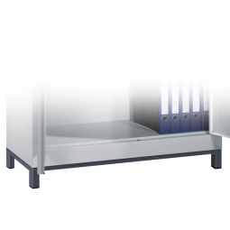 Untergestell, schwarzgrau RAL 7021, Vierkantrohr, BxTxH 1200x500x150 mm