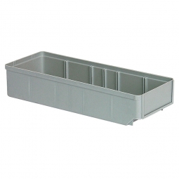 Regalkasten, grau, LxBxH 400x152x83 mm, Polystyrol-Kunststoff (PS), Gewicht 290 g