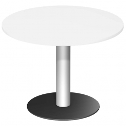 Rundtisch, Tischplatte weiß ØxH 1000x720 mm