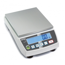 Präzisionswaage, Wägeplatte BxT 150x170 mm, Wägebereich max. 10000 g, Ablesbarkeit 0,1 g