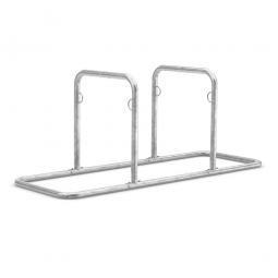 Anlehnsystem, Breite 2170 mm, verzinkt, Einstellplatz für 4 Fahrräder