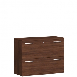 Hängeregistraturschrank PRO, 2OH, Nussbaum, BxTxH 1000x425x768 mm
