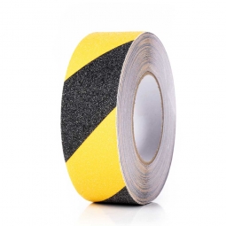 Antirutschbelag, Stärke 0,8 mm, 50 mm Breite, gelb/schwarz